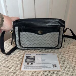 Vintage Authenticated 70’s-80’s Gucci Micro GG Crossbody Bag